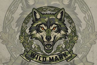 design a bold and tactical camouflage logo for your brand