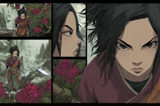 comic manga illustration manga character manga illustration
