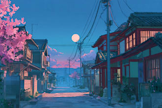 draw anime background and environment art
