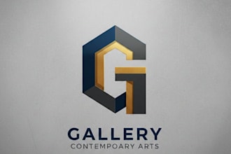 design an elegant and professional gallery logo for your brand