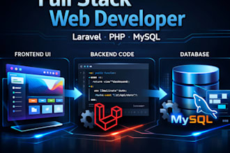 develop small laravel and PHP web applications