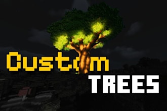 build custom minecraft trees
