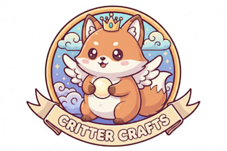 design a cute and original chibi logo for your brand or character