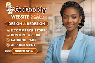 godaddy website design godaddy website redesign develop godaddy website design