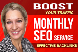 create monthly high da SEO backlinks