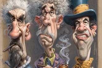 draw a caricature, cartoon caricatures