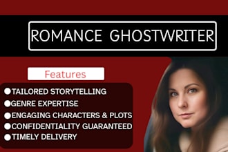 write your romance novel or short story with engaging characters and plot
