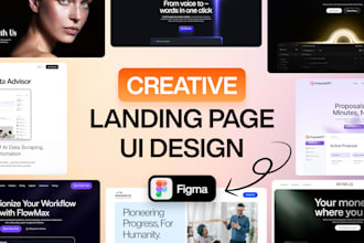 design landing page in figma uiux design, ui ux design