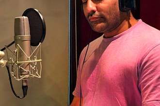 record any english voiceover with studio quality sound
