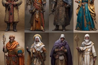 fantasy character art and fantasy character art