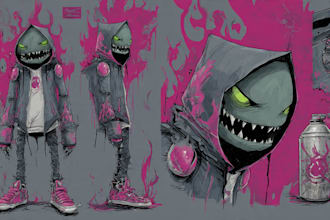 create graffiti pop art canvas designs and murals