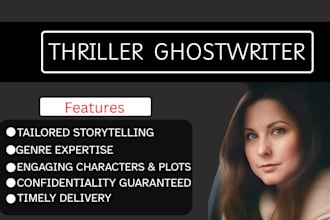 write your thriller novel or short story with engaging characters and plot