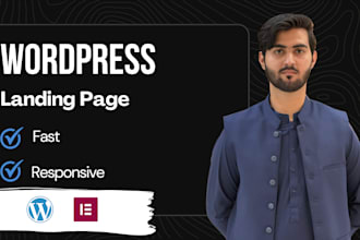 build a wordpress landing page using elementor