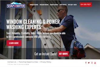 redesign cleaning agency website janitorial website residential service website