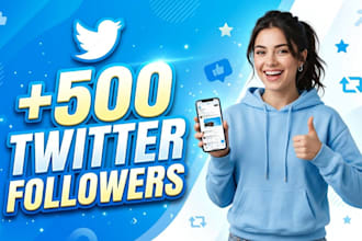 provide new 500 twitter followers fast