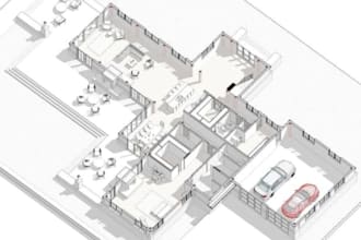 do technical drawing of house plan drafting city permit 2d floor plan in autocad