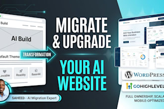clone, migrate, or upgrade your ai website to wordpress or gohighlevel