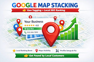 create google map stacking with geo tagging for gmb ranking