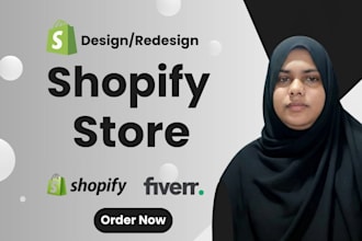 design shopify clothing, fashion  store and dropshipping store