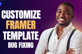 fix or optimize your framer template, framer website design framer portfolio