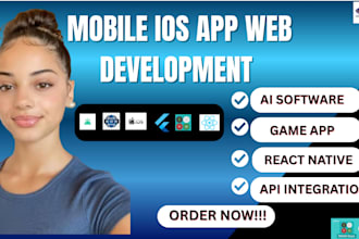 ai saas apps mobile ios app creation ai website flutter full stack developer web