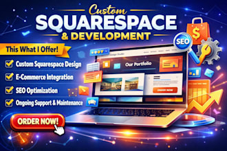 build squarespace website development and redesign bigcommerce website design