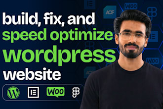 build, fix, and speed optimize your wordpress site using elementor and acf
