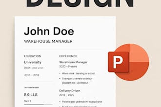 design a professional  and modern power point presentation