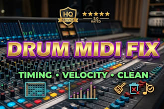 quantize, clean, and tighten your drum midi