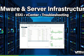 configure vmware esxi, vcenter, and troubleshoot linux