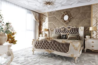 luxury bedroom design with photorealistic 3d visualization