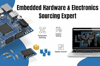 embedded hardware, pcb, and electronics sourcing with factory vetting and qc