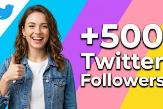 provide new 500 twitter followers fast