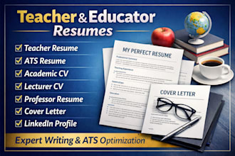 create an ats friendly teacher resume lecturer  professor CV cover letter