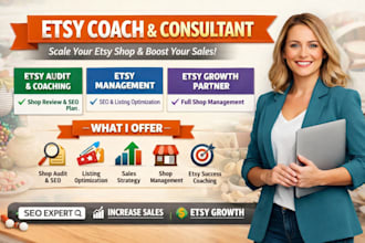 be your etsy coach shop manager etsy consultant