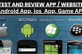 test review android app testing game website testing ios app review qa testing