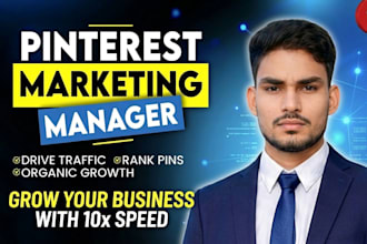 be your pinterest marketing manager and SEO expert for growth