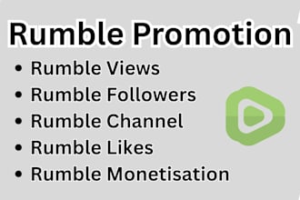 do usa rumble video promotion, rumble views, rumble followers