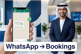 automate clinic whatsapp replies and bookings