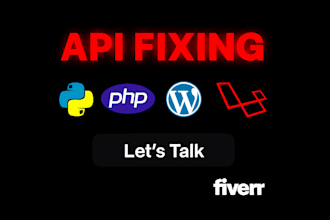 develop or fix any api integration issues