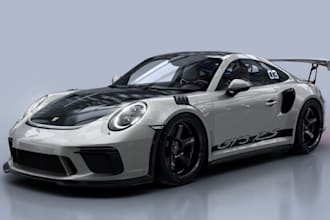 custom high poly car for animation, car tunning, 3d automobile, sport car,3d rig