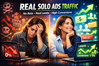 solo ads promotion 25000x affiliate website clicks targeted solo ads campaign