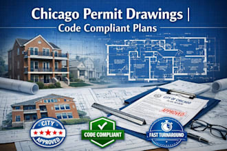 design residential permit drawings compliant with chicago building codes