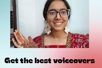 do a calm, modern voice over for commercials and storytelling