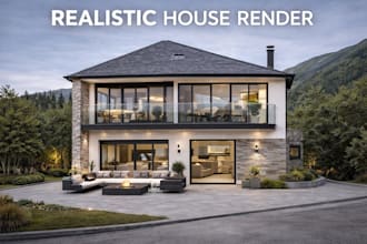 create realistic home renders before and after