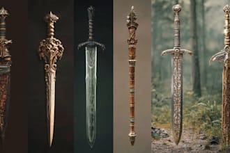 design your fantasy and dnd weapons