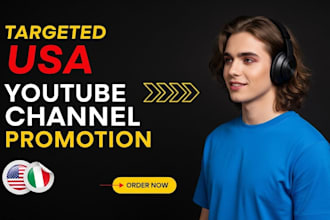 do USA youtube channel promotion to increase USA engagements