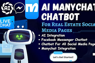 create ai chatbot for real estate social media page to increase engagement sales