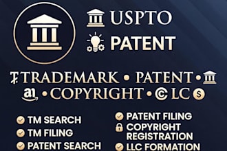 do trademark search, filing, renewal, office action response and sou filing