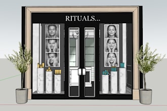 design a strategic shop window, visual merhcandising